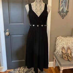 Karen Stevens Black Jersey Knit Dress